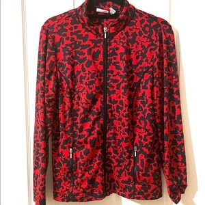 Chicos Travelers Zip Front Jacket